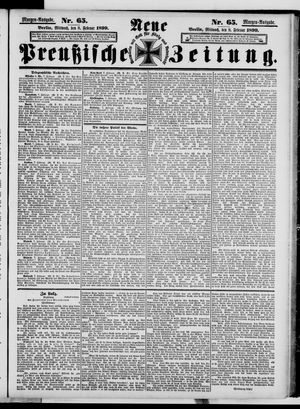 Neue preußische Zeitung vom 08.02.1899