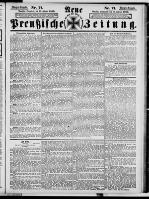 Neue preußische Zeitung vom 11.02.1899