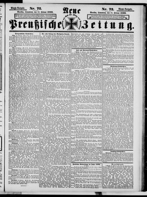 Neue preußische Zeitung vom 11.02.1899