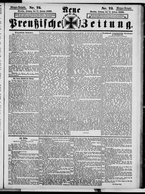 Neue preußische Zeitung vom 12.02.1899