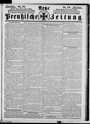 Neue preußische Zeitung vom 13.02.1899