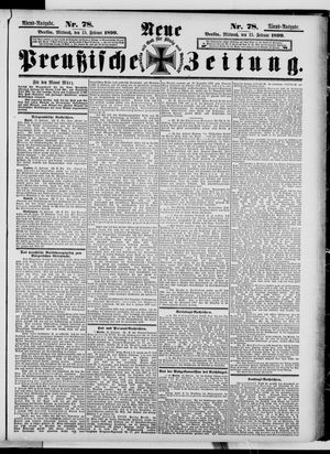 Neue preußische Zeitung vom 15.02.1899