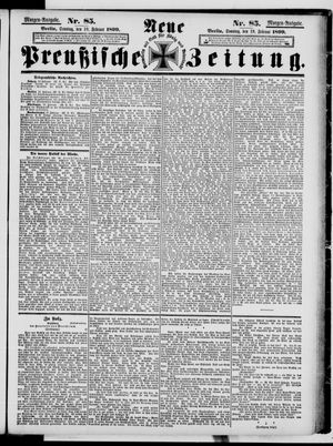 Neue preußische Zeitung vom 19.02.1899