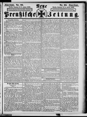 Neue preußische Zeitung vom 25.02.1899