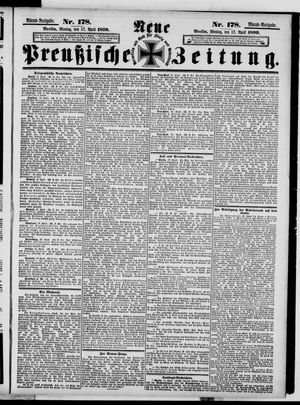 Neue preußische Zeitung vom 17.04.1899