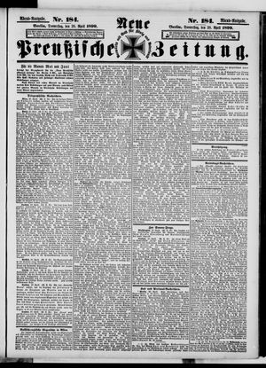 Neue preußische Zeitung vom 20.04.1899