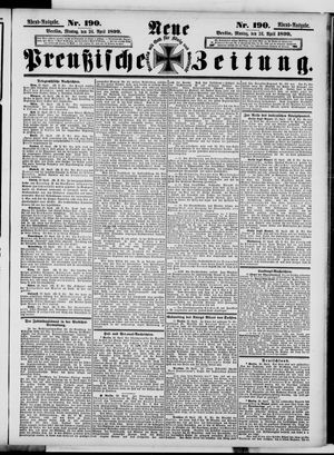 Neue preußische Zeitung vom 24.04.1899