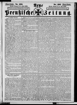 Neue preußische Zeitung vom 26.04.1899