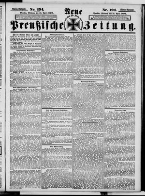 Neue preußische Zeitung vom 26.04.1899