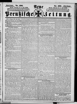 Neue preußische Zeitung vom 27.04.1899