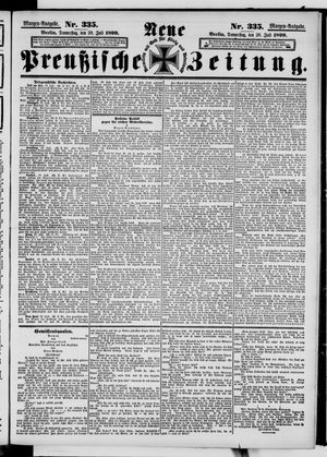 Neue preußische Zeitung vom 20.07.1899