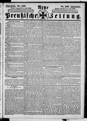 Neue preußische Zeitung vom 27.07.1899