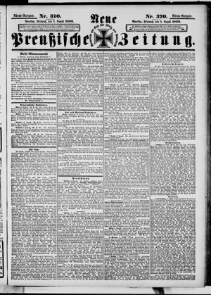 Neue preußische Zeitung vom 09.08.1899