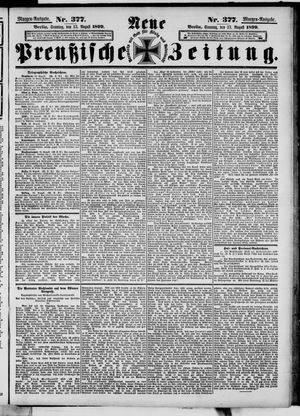 Neue preußische Zeitung vom 13.08.1899