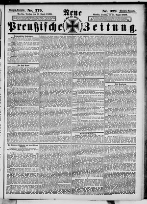 Neue preußische Zeitung vom 15.08.1899