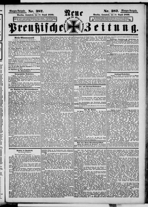 Neue preußische Zeitung vom 19.08.1899