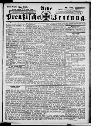 Neue preußische Zeitung vom 20.08.1899