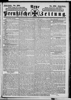 Neue preußische Zeitung vom 22.08.1899