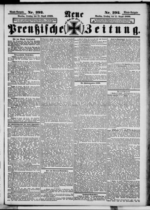 Neue preußische Zeitung vom 22.08.1899