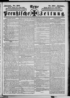 Neue preußische Zeitung vom 23.08.1899