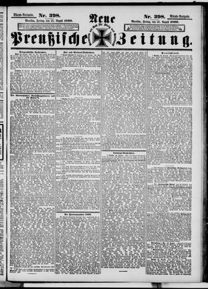 Neue preußische Zeitung vom 25.08.1899