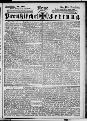 Neue preußische Zeitung vom 27.08.1899