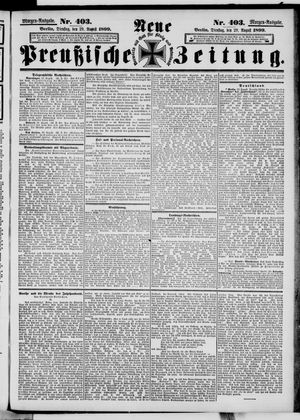 Neue preußische Zeitung vom 29.08.1899