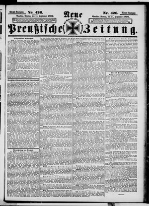 Neue preußische Zeitung vom 11.09.1899