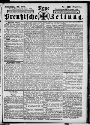 Neue preußische Zeitung vom 13.09.1899