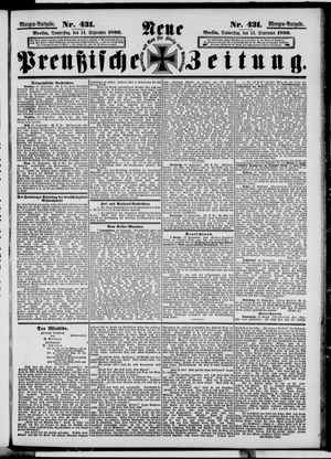 Neue preußische Zeitung vom 14.09.1899
