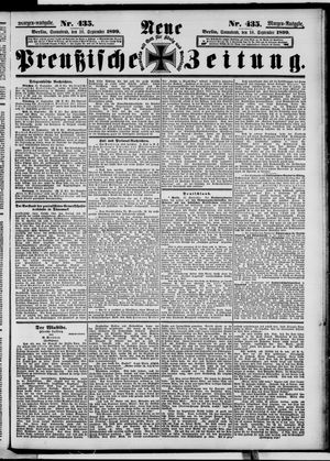 Neue preußische Zeitung vom 16.09.1899