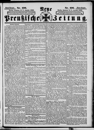 Neue preußische Zeitung vom 16.09.1899