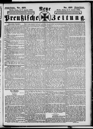 Neue preußische Zeitung vom 17.09.1899