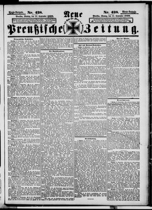 Neue preußische Zeitung vom 18.09.1899