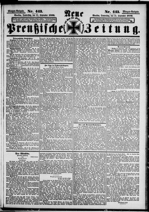 Neue preußische Zeitung vom 21.09.1899