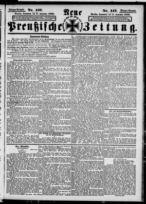 Neue preußische Zeitung vom 23.09.1899