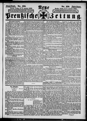 Neue preußische Zeitung vom 26.09.1899