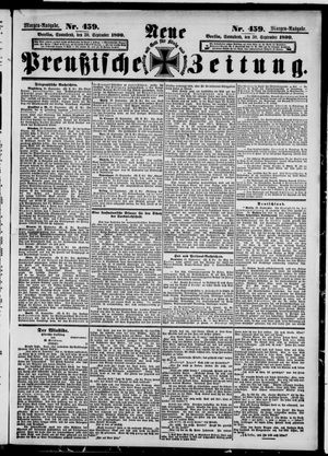 Neue preußische Zeitung vom 30.09.1899