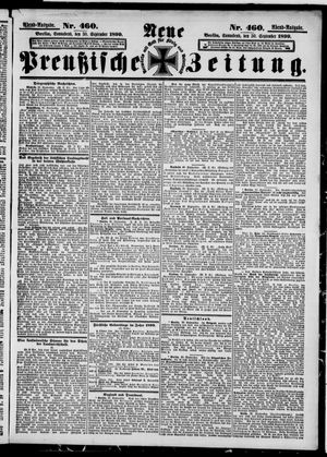 Neue preußische Zeitung vom 30.09.1899