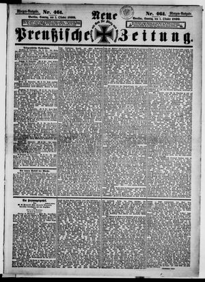 Neue preußische Zeitung vom 01.10.1899