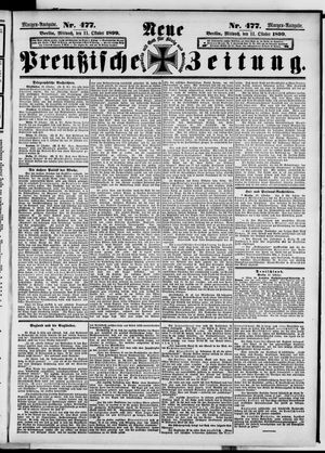 Neue preußische Zeitung vom 11.10.1899