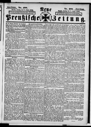 Neue preußische Zeitung vom 17.10.1899
