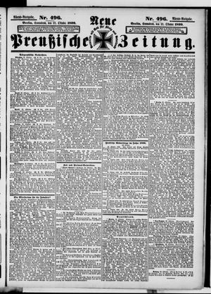 Neue preußische Zeitung vom 21.10.1899
