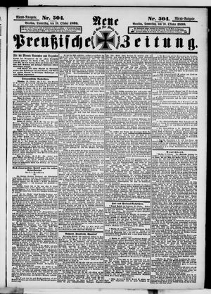 Neue preußische Zeitung vom 26.10.1899