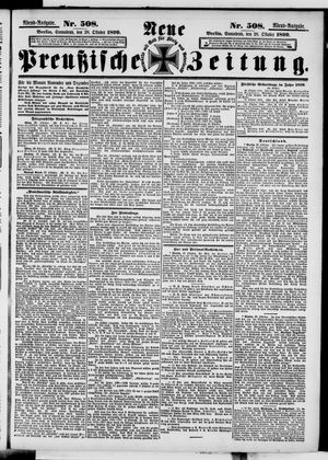 Neue preußische Zeitung vom 28.10.1899