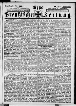 Neue preußische Zeitung vom 02.11.1899