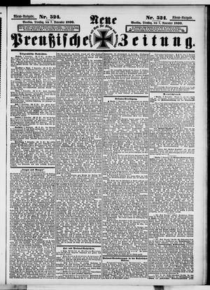 Neue preußische Zeitung vom 07.11.1899