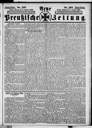 Neue preußische Zeitung vom 15.11.1899