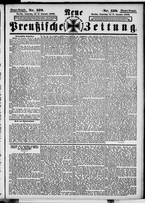 Neue preußische Zeitung vom 16.11.1899