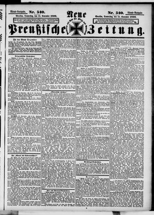 Neue preußische Zeitung vom 16.11.1899